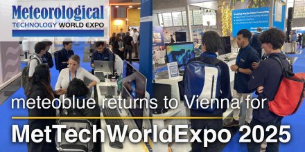 Venga a conoscere meteoblue al Meteorological Technology World Expo 2025
