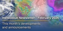 newsletter de meteoblue – Febrero de 2026