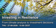 Webinar: In Resilienz investieren – Klimaanalyse für Investitionsentscheidungen