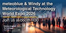 Meet meteoblue and Windy at Meteorological Technology World Expo 2026