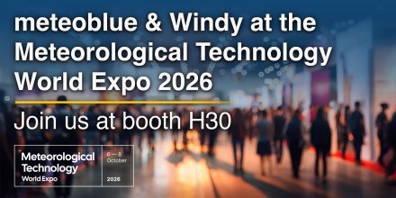 Meet meteoblue and Windy at Meteorological Technology World Expo 2026